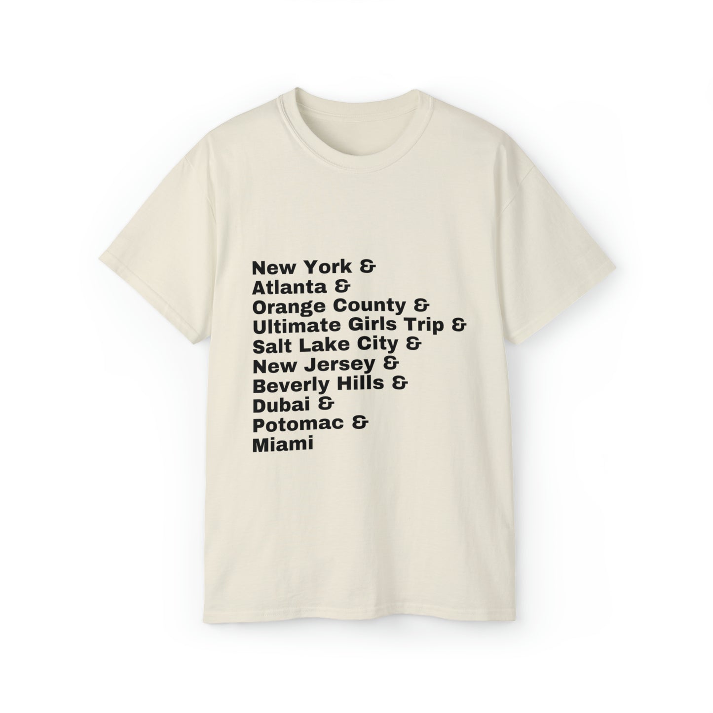 Cities of housewives - black text Unisex Ultra Cotton Tee